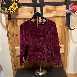 Preswick & Moore Deep Burgundy Crew Neck Sweater